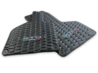 Blue Stitched Carbon Mats for Lamborghini Huracan Sto