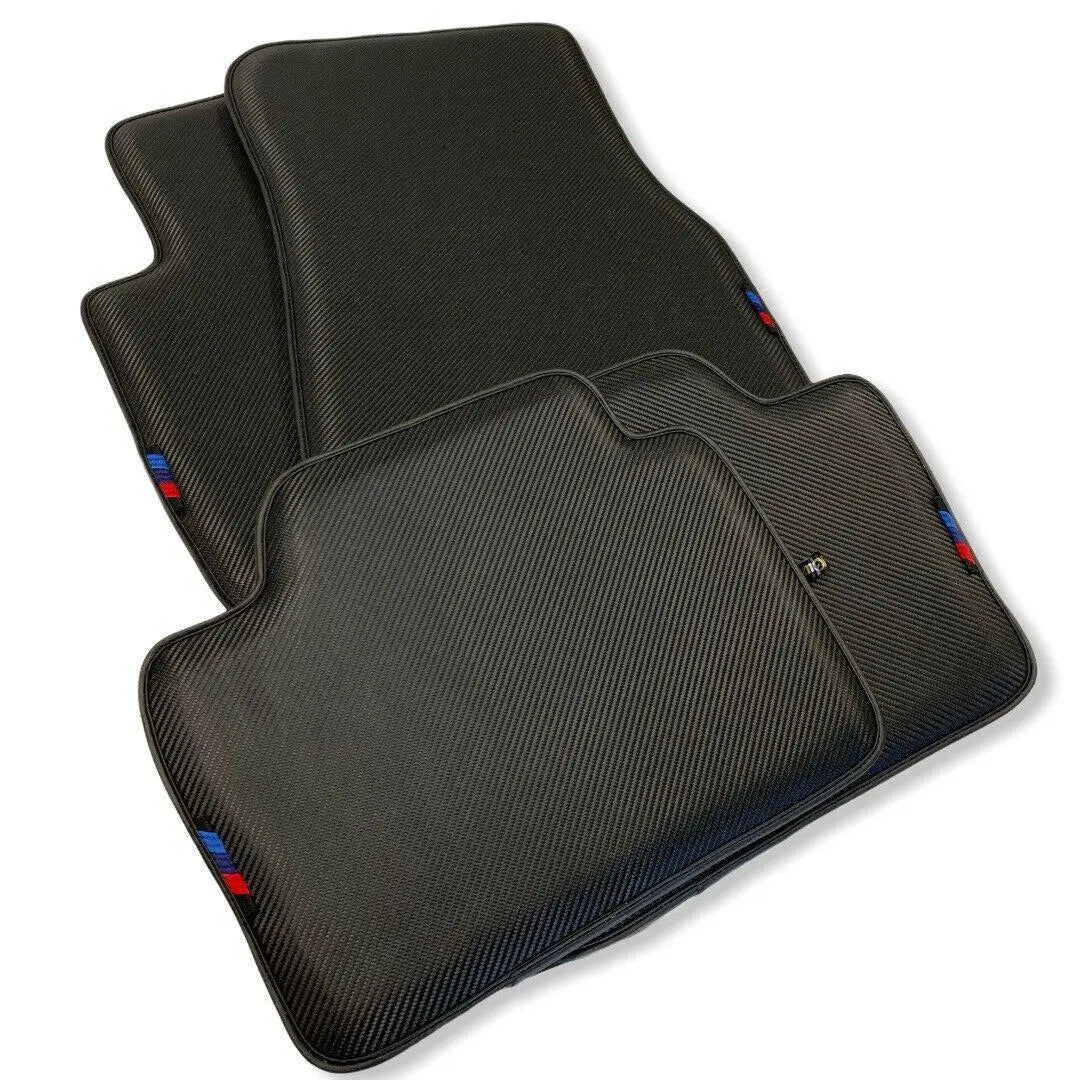 Floor Mats For BMW 2 Series F22 Autowin Brand Carbon Fiber Leather - AutoWin