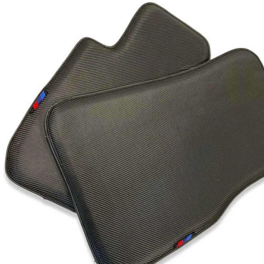 Floor Mats For BMW 3 Series E46 Coupe AutoWin Brand Carbon Fiber Leather - AutoWin