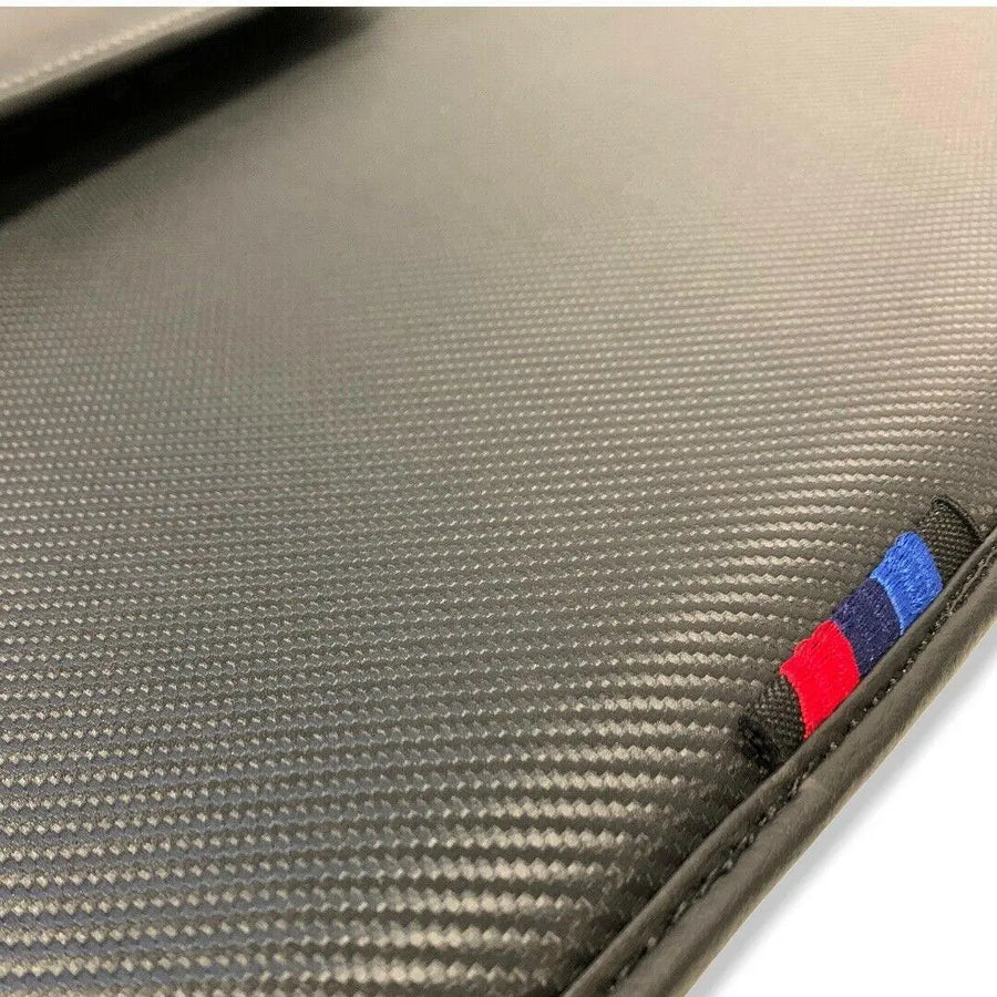 Floor Mats For BMW M8 Series Gran Coupe F93 Autowin Brand Carbon Fiber Leather - AutoWin