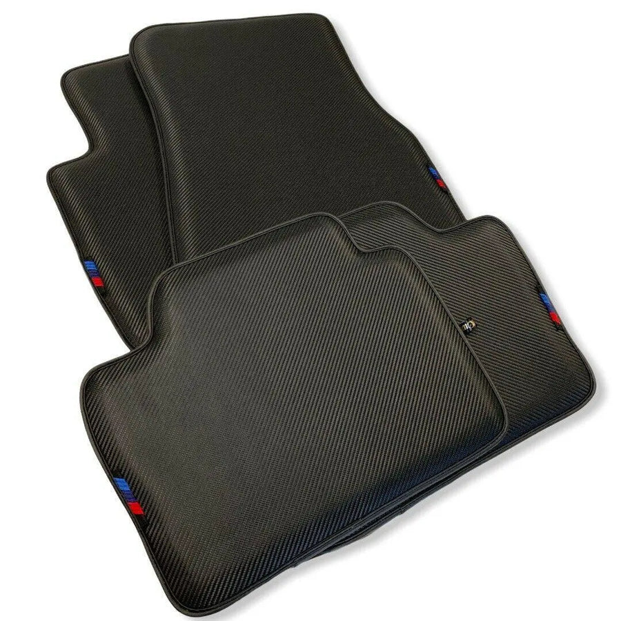 Floor Mats For BMW X4 Series G02 Autowin Brand Carbon Fiber Leather - AutoWin