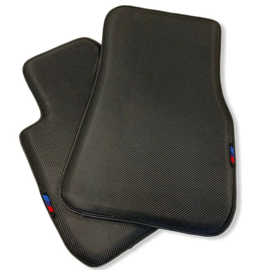 Floor Mats For BMW X4 Series G02 Autowin Brand Carbon Fiber Leather - AutoWin