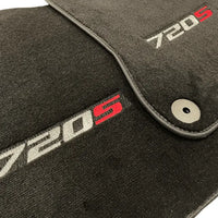 Floor Mats For McLaren 720S Black Tailored Carpets Set AutoWin - AutoWin