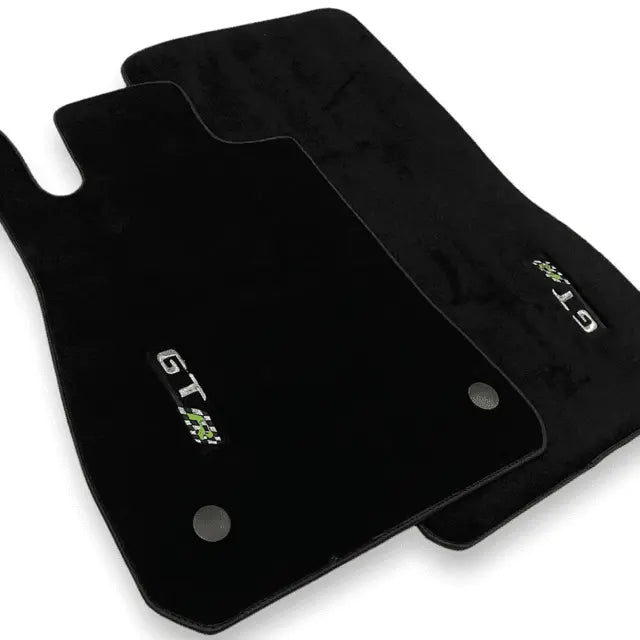 Floor Mats For Mercedes-Benz Amg Gtr Green Logo Autowin Brand - AutoWin
