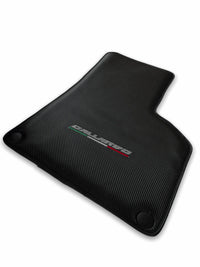 Floor Mats for Lamborghini Gallardo Carbon Fiber Leather - AutoWin