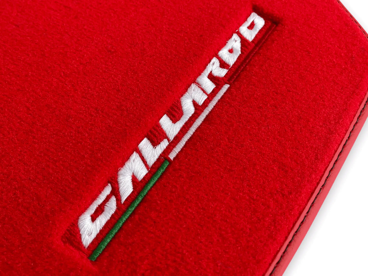 Floor Mats for Lamborghini Gallardo Red Color - AutoWin