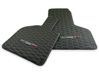 Green Stitched Leather Mats for Lamborghini Huracan