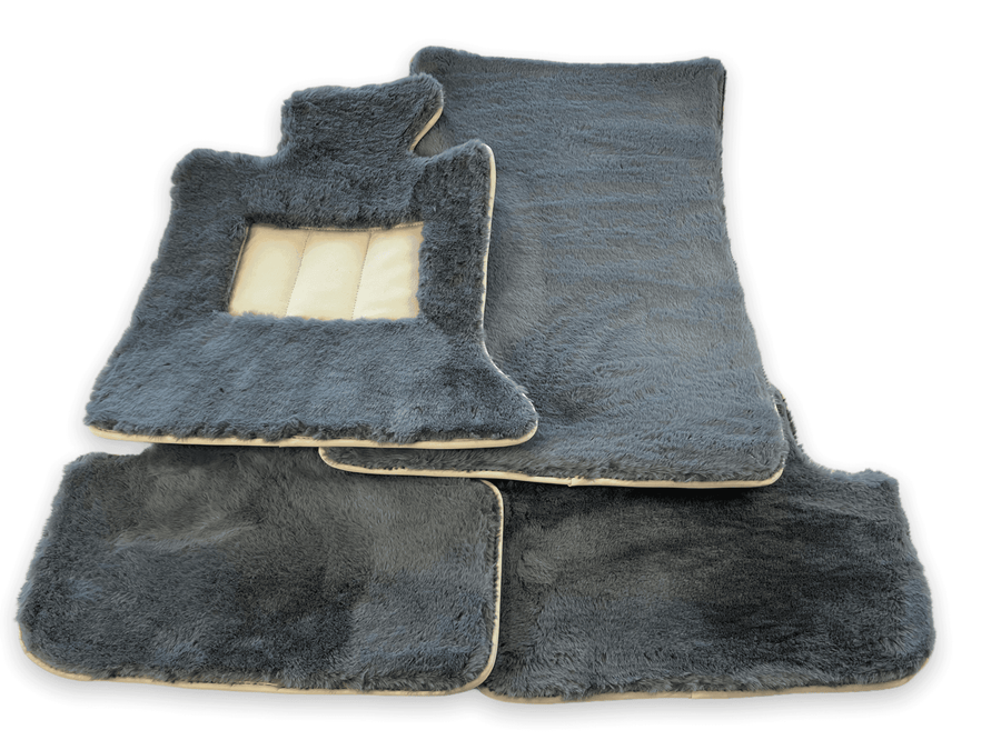 Sheepskin Floor Mats For Rolls Royce Phantom VIII (2017-2024) ER56 Design Brand - AutoWin