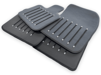 Leather Floor Mats For Rolls Royce Black Badge Ghost Series II (2021-2024) Black - AutoWin