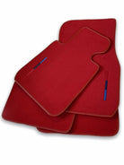 Red Floor Mats For BMW 1 Series E82 With M Package - AutoWin