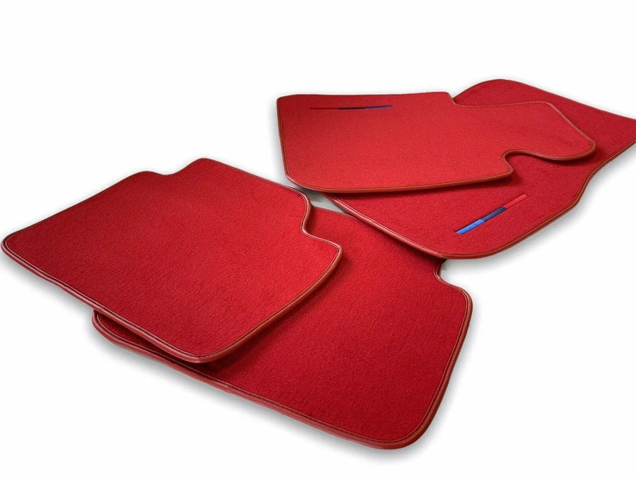 Red Floor Mats For BMW 7 Series G11 With M Package - AutoWin