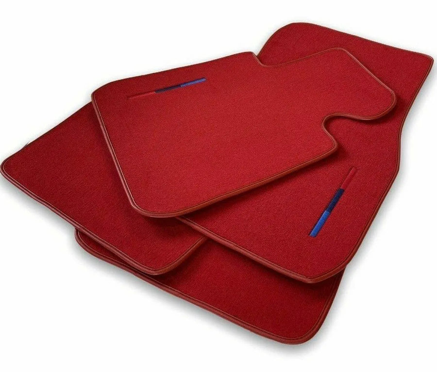 Red Floor Mats For BMW 7 Series G11 With M Package - AutoWin