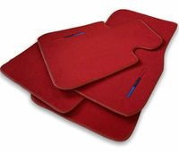 Red Floor Mats For BMW 7 Series G12 With M Package - AutoWin