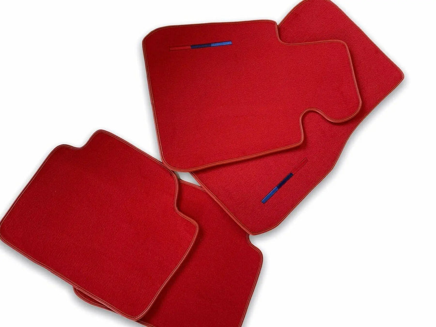 Red Floor Mats For BMW 8 Series Gran Coupe G16 With M Package - AutoWin