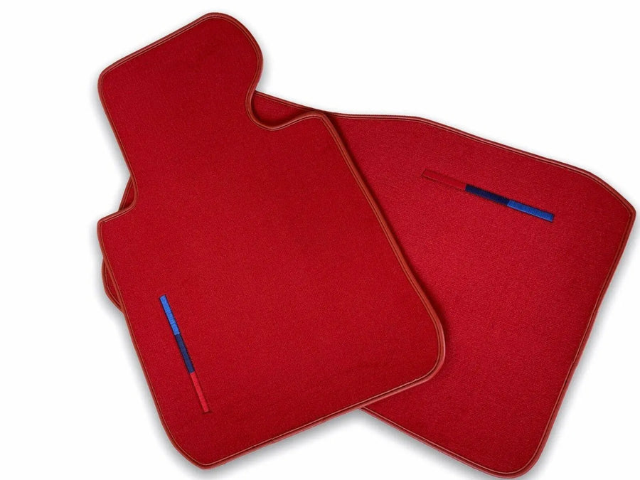 Red Floor Mats For BMW 8 Series Gran Coupe G16 With M Package - AutoWin
