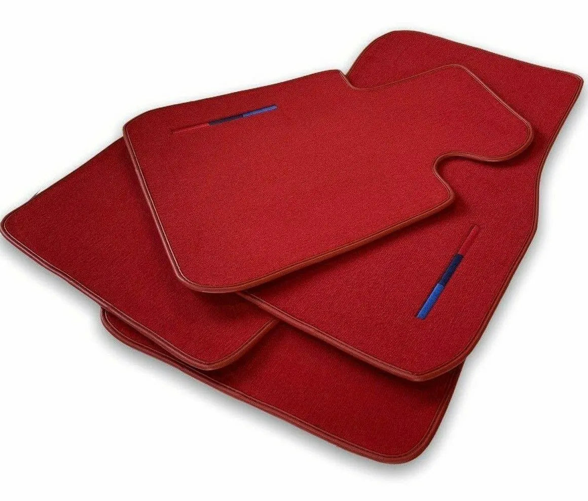 Red Mats For BMW 5 Series G30 With M Package - AutoWin