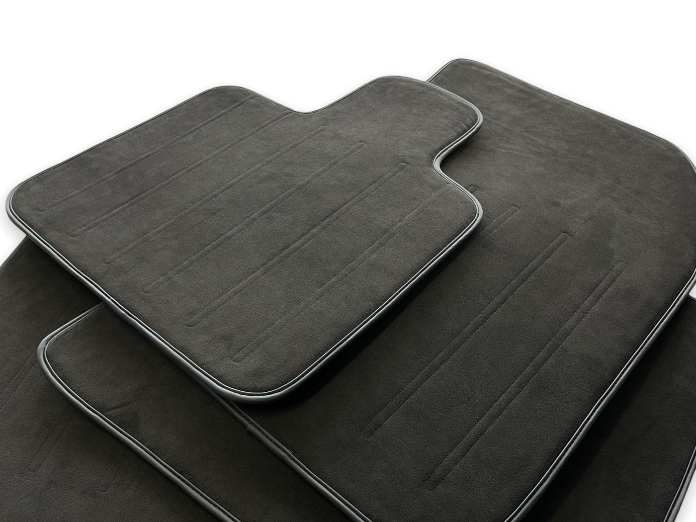 Alcantara Floor Mats For Rolls Royce Black Badge Ghost Series II (2021-2024) - AutoWin