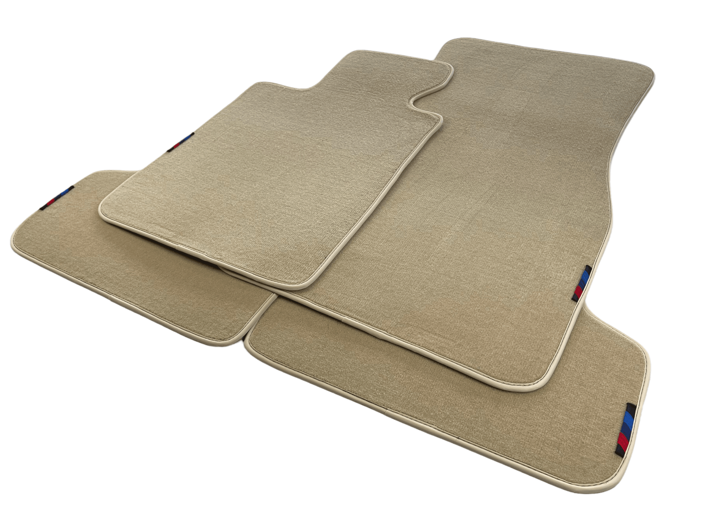 Beige Floor Mats For BMW 5 Series E60 With M Package - AutoWin