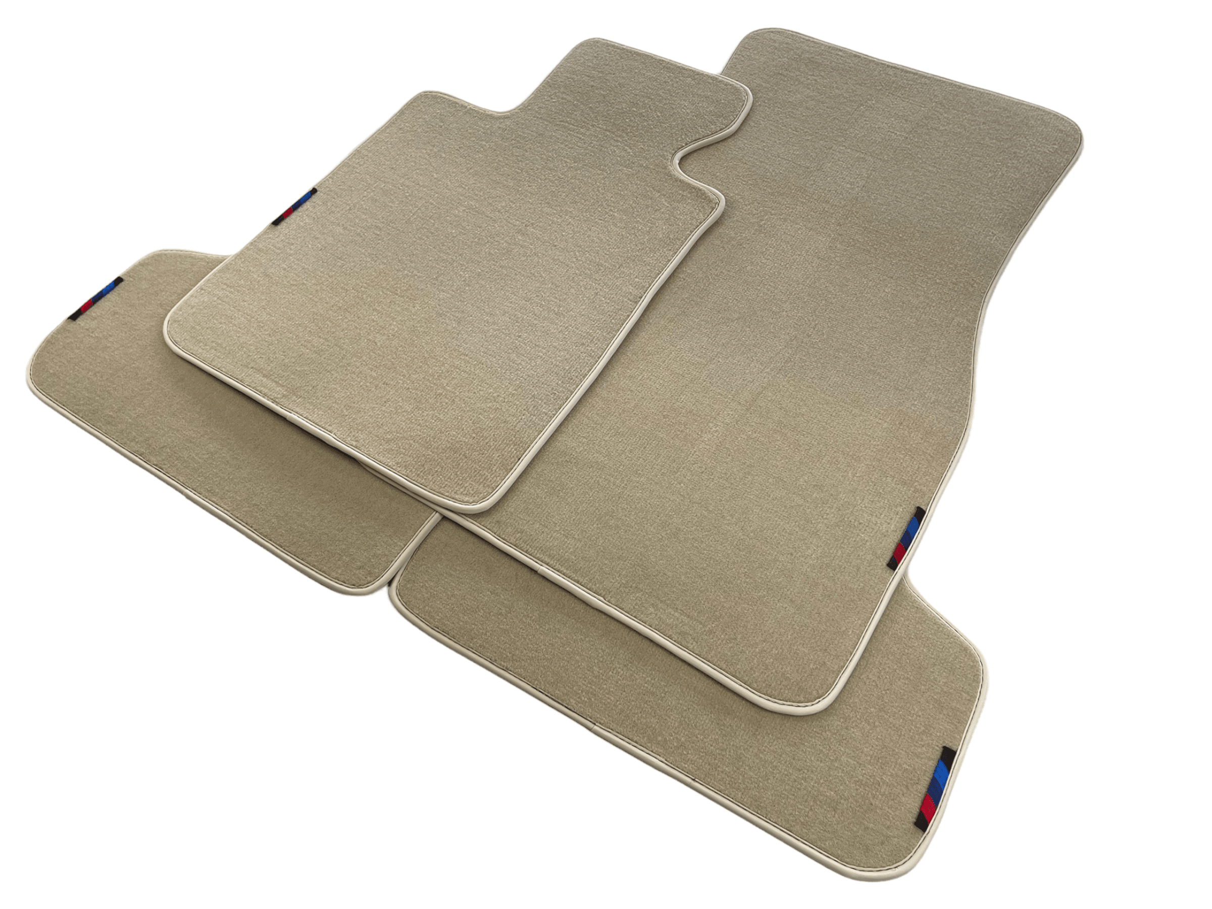 Beige Floor Mats For BMW 5 Series E60 With M Package - AutoWin