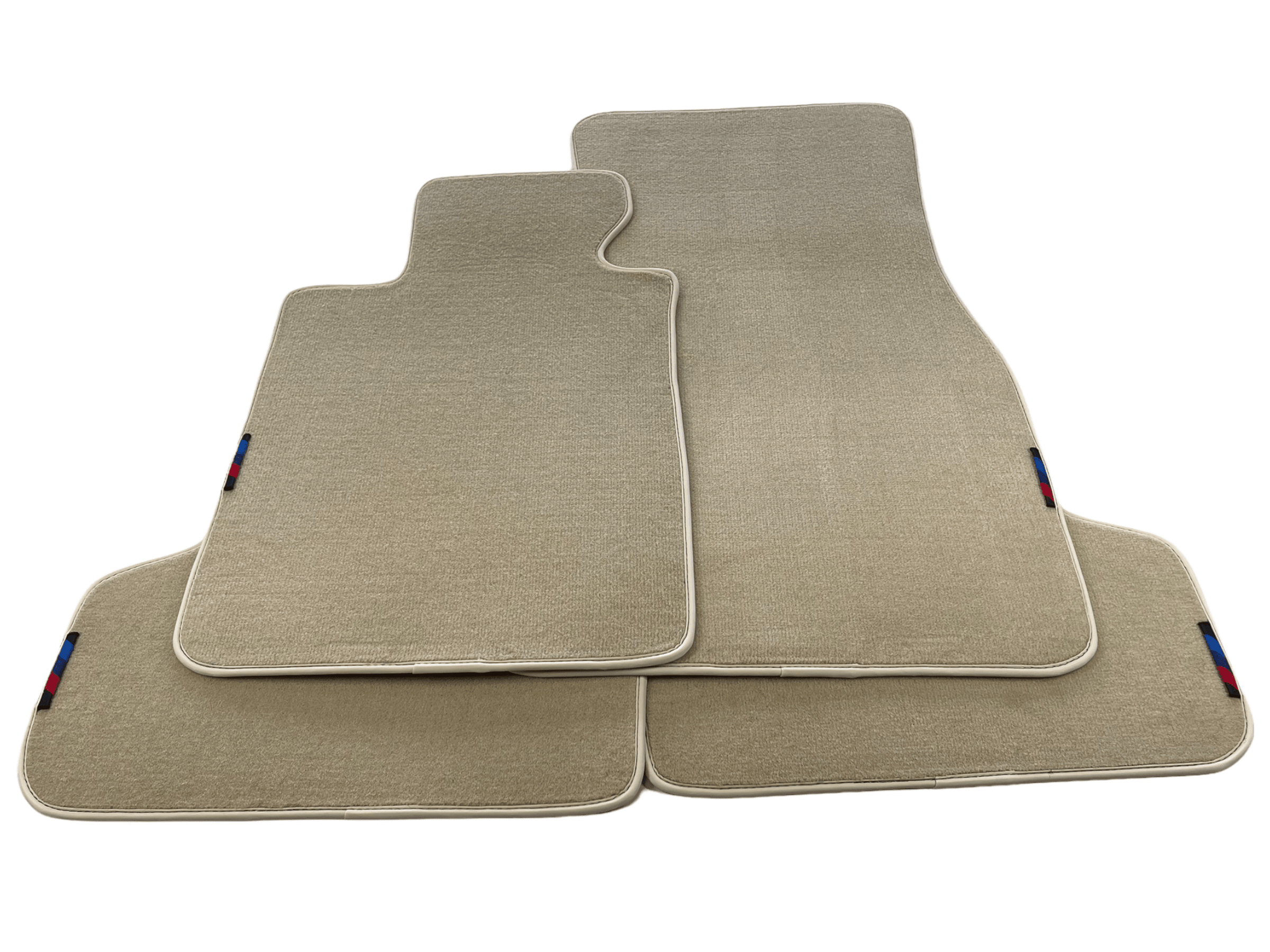 Beige Floor Mats For BMW 5 Series E60 With M Package - AutoWin