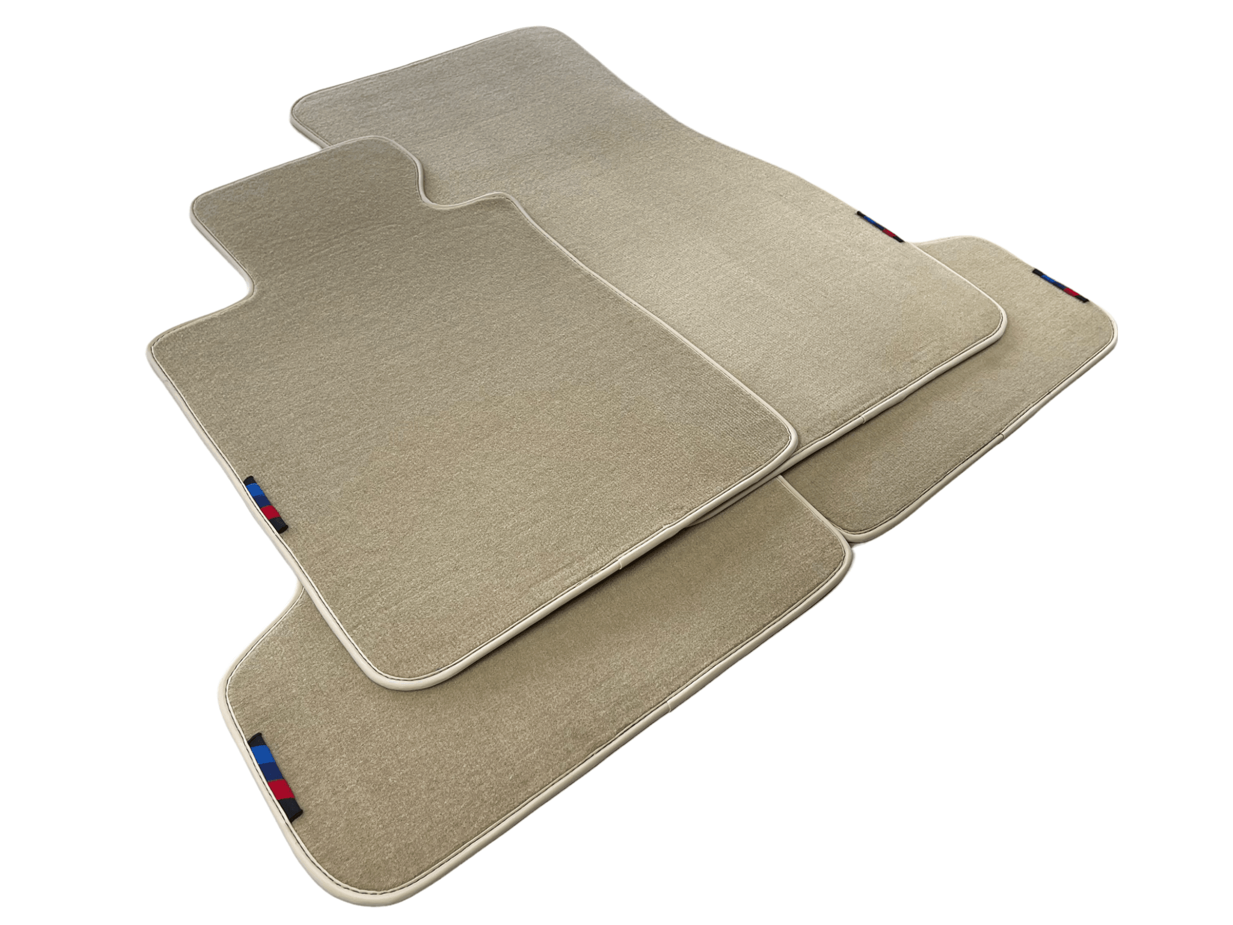 Beige Floor Mats For BMW 5 Series E60 With M Package - AutoWin