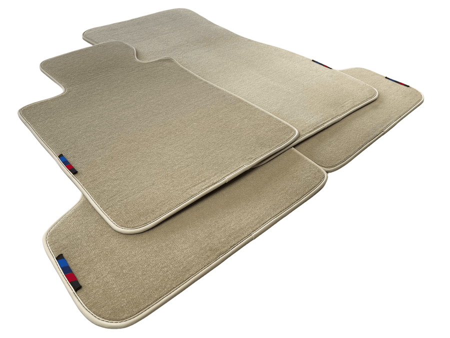 Beige Floor Mats For BMW 7 Series E66 With M Package AutoWin Brand - AutoWin