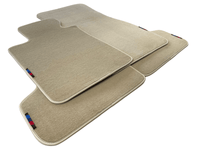 Beige Floor Mats For BMW M4 Series F83 With M Package AutoWin Brand - AutoWin