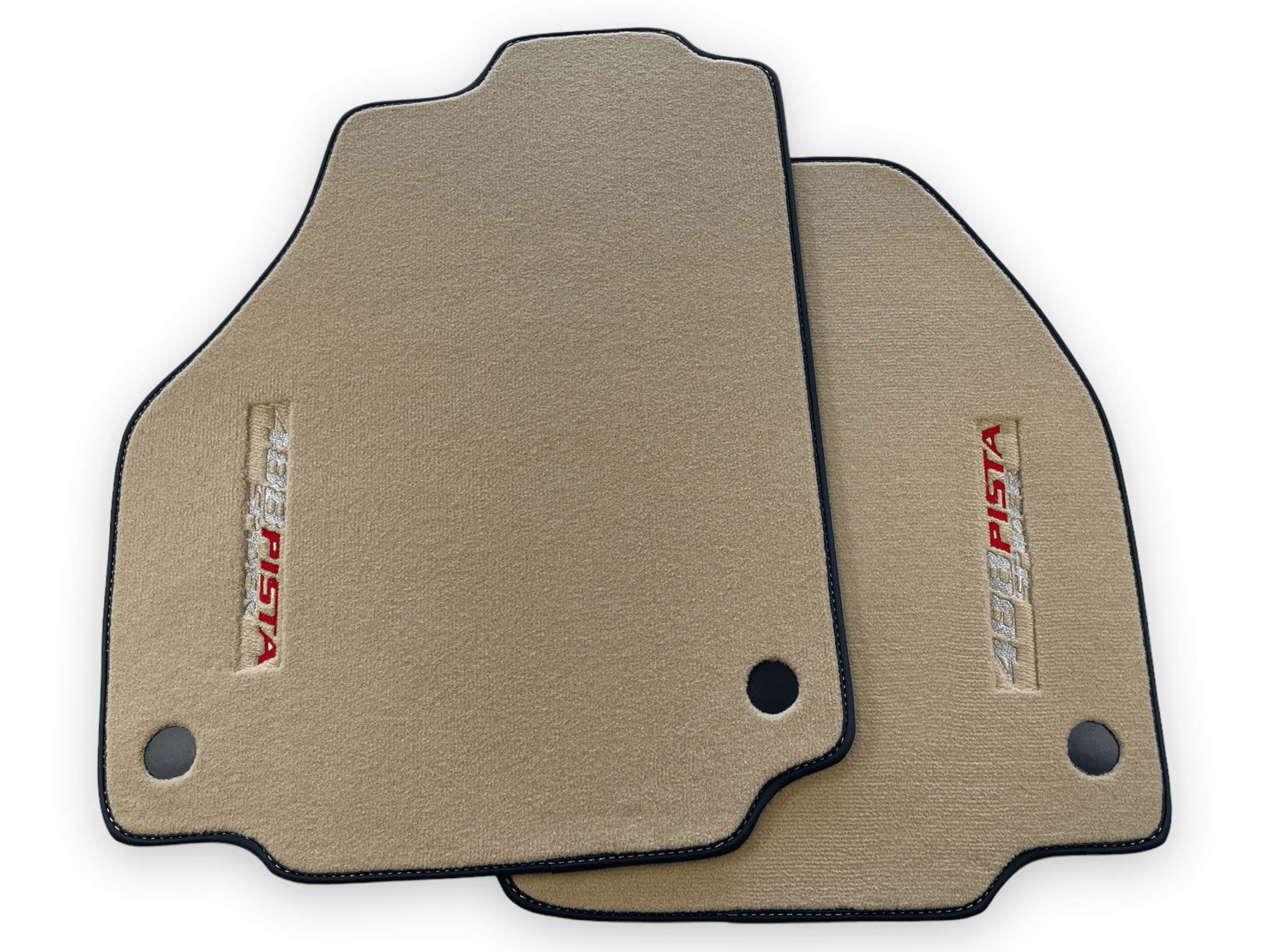 Beige Floor Mats For Ferrari 488 Pista Spider 2019-2021 - AutoWin