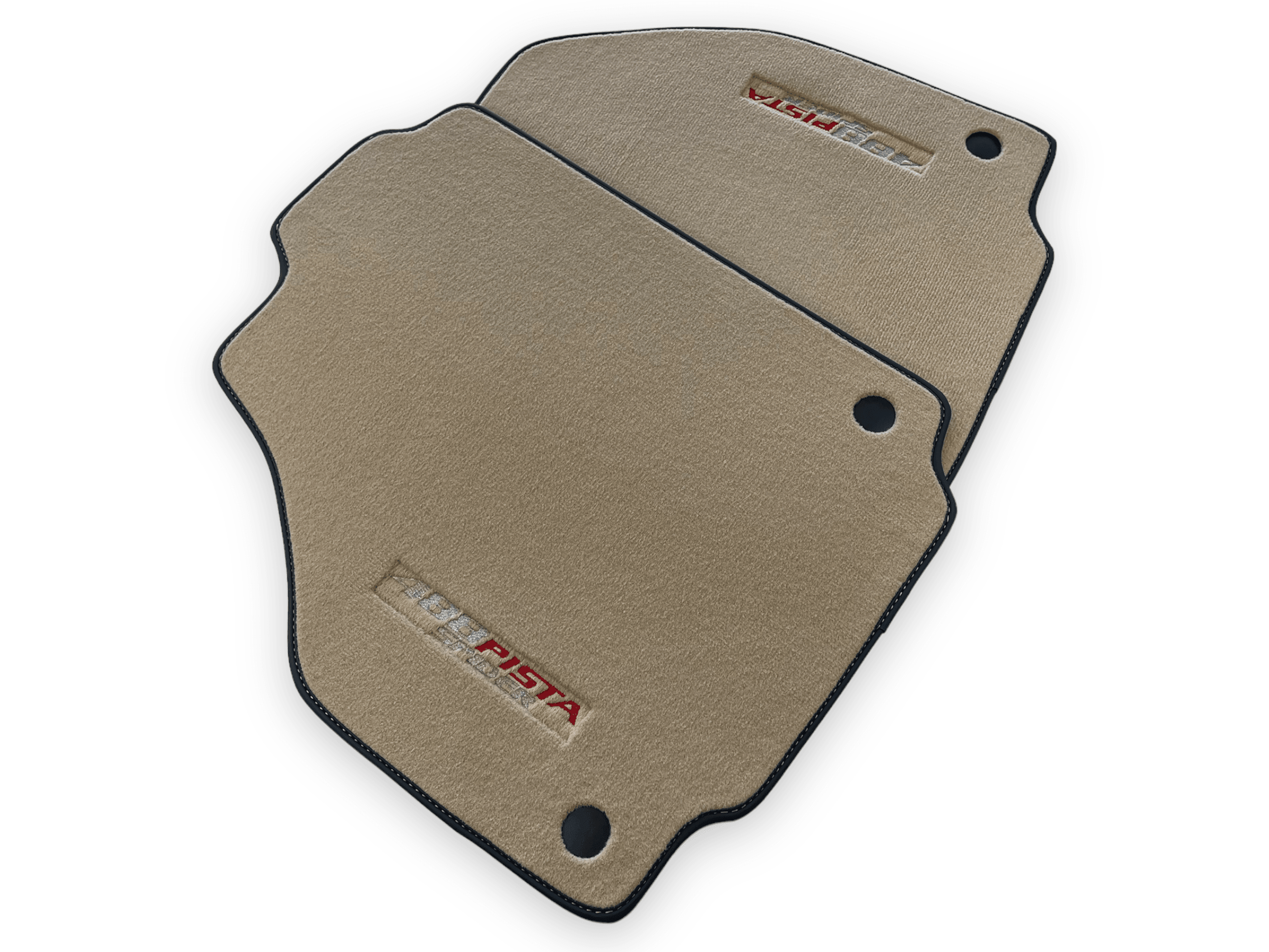 Beige Floor Mats For Ferrari 488 Pista Spider 2019-2021 - AutoWin