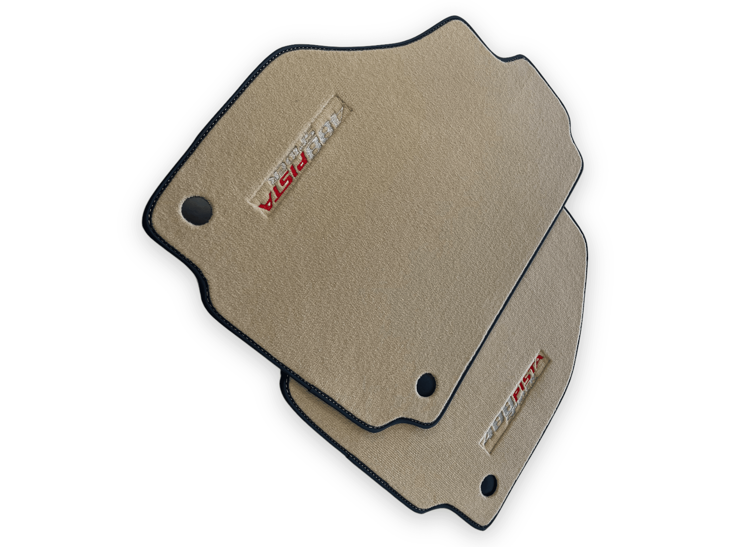 Beige Floor Mats For Ferrari 488 Pista Spider 2019-2021 - AutoWin