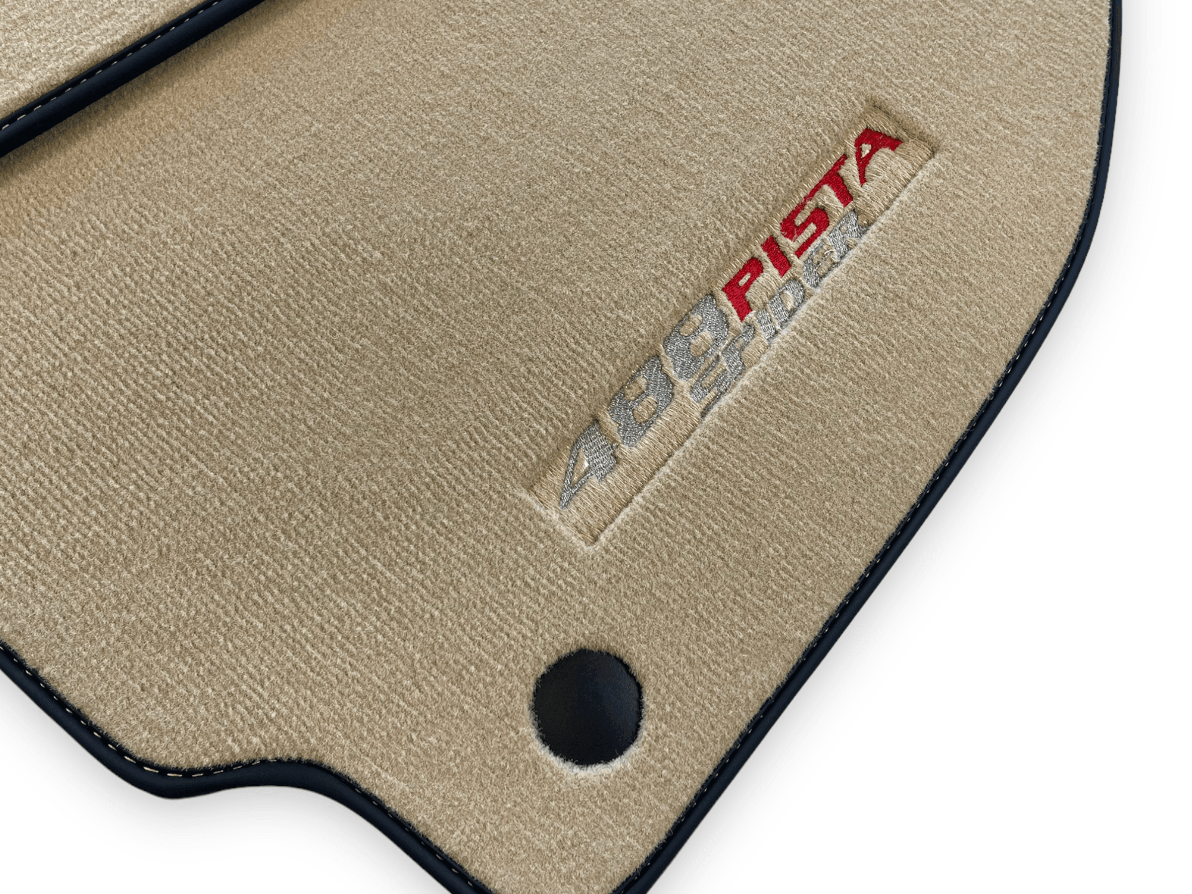 Beige Floor Mats For Ferrari 488 Pista Spider 2019-2021 - AutoWin