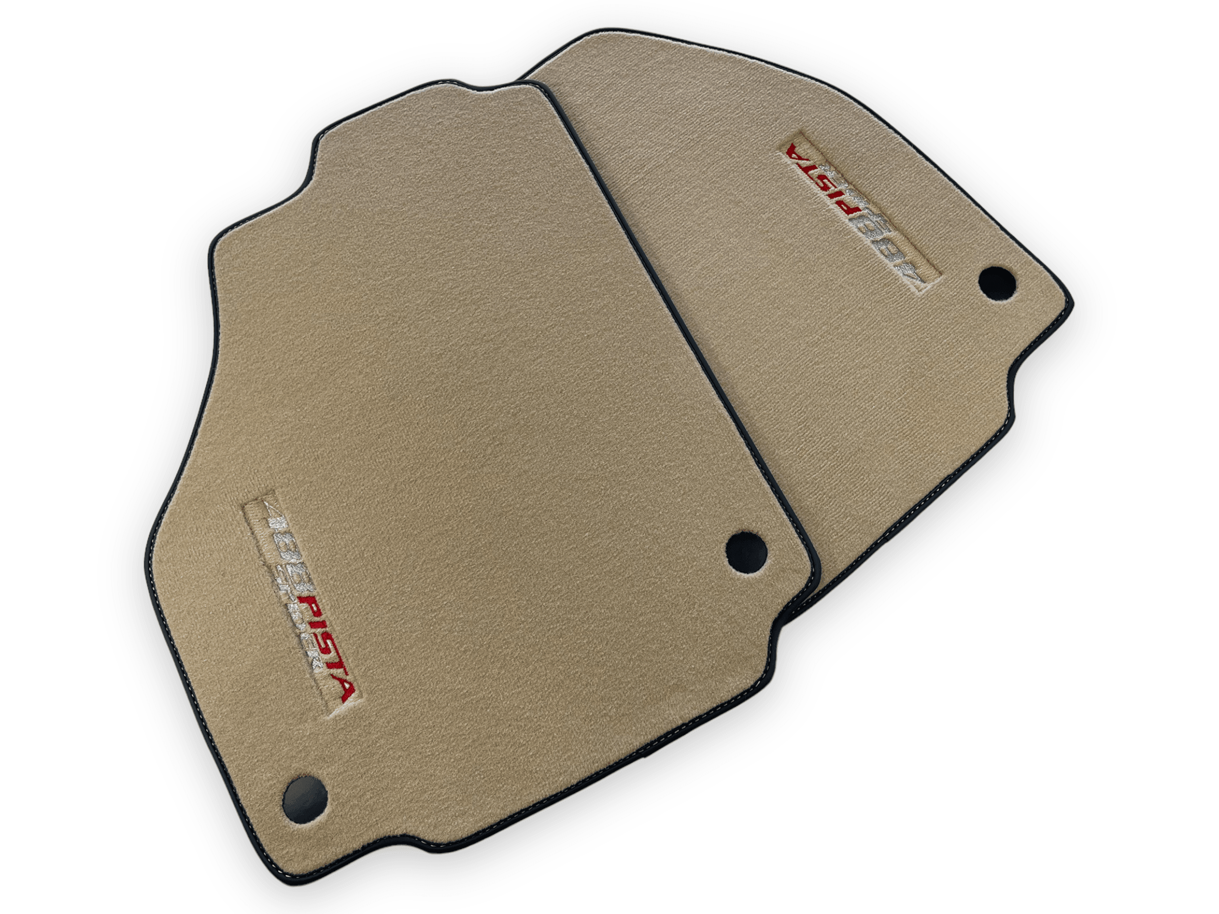 Beige Floor Mats For Ferrari 488 Pista Spider 2019-2021 - AutoWin