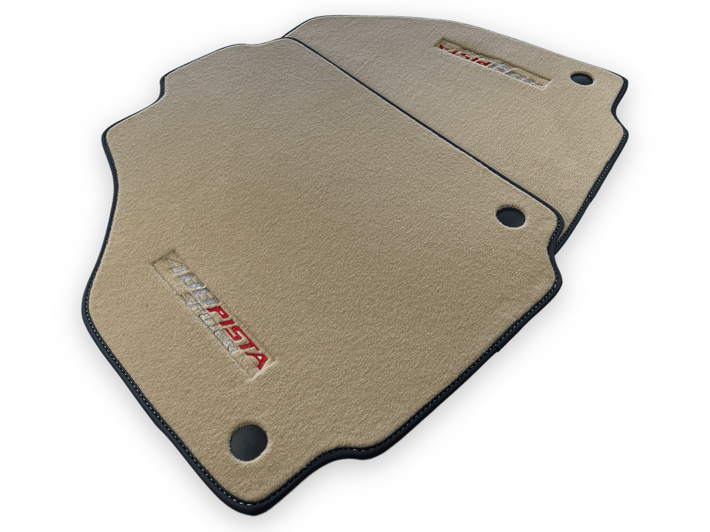 Beige Floor Mats For Ferrari 488 Pista Spider 2019-2021 - AutoWin