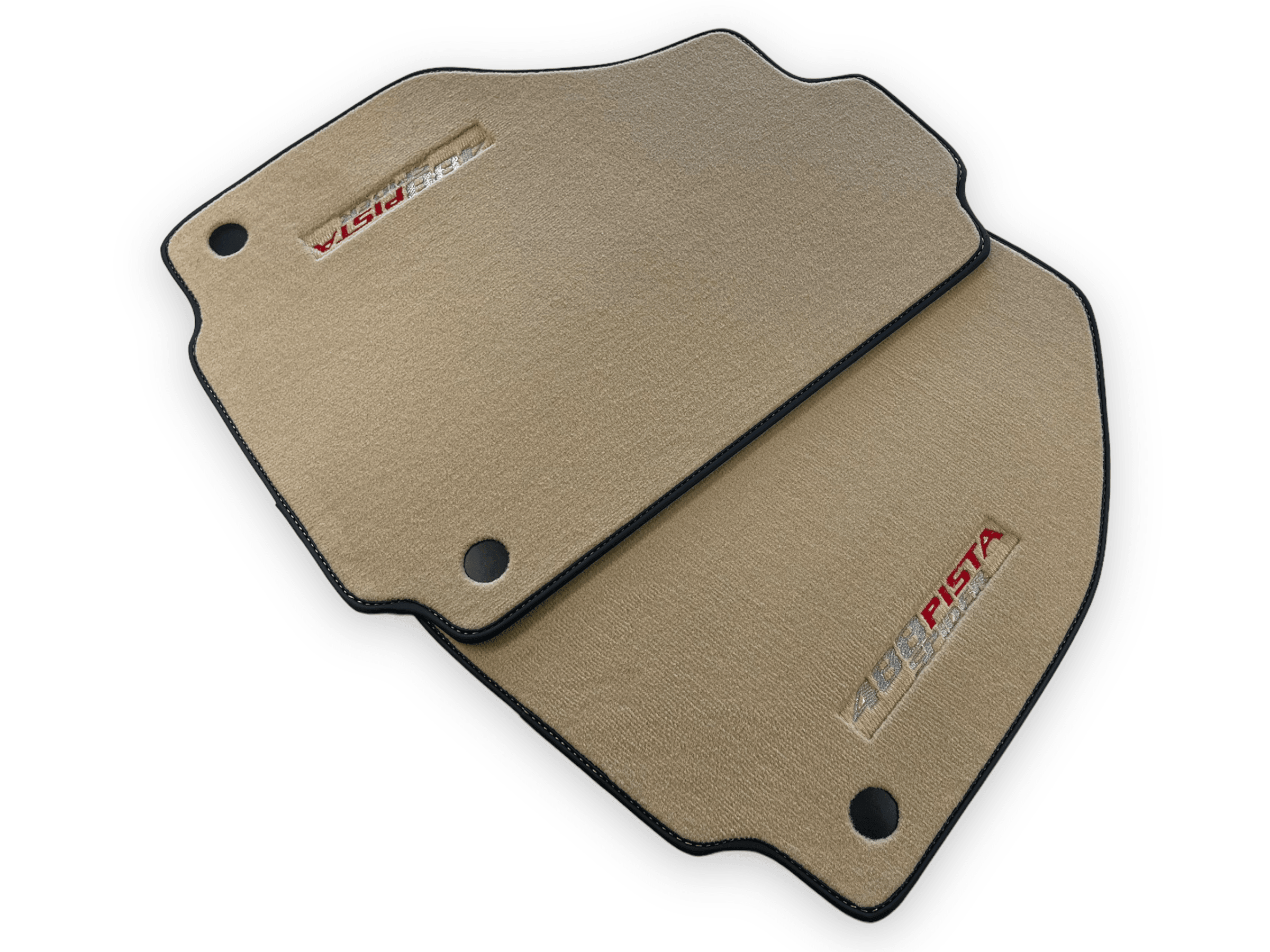 Beige Floor Mats For Ferrari 488 Pista Spider 2019-2021 - AutoWin