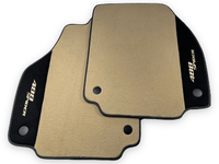 Beige Floor Mats For Ferrari 488 Spider 2015-2022 With Alcantara Leather - AutoWin