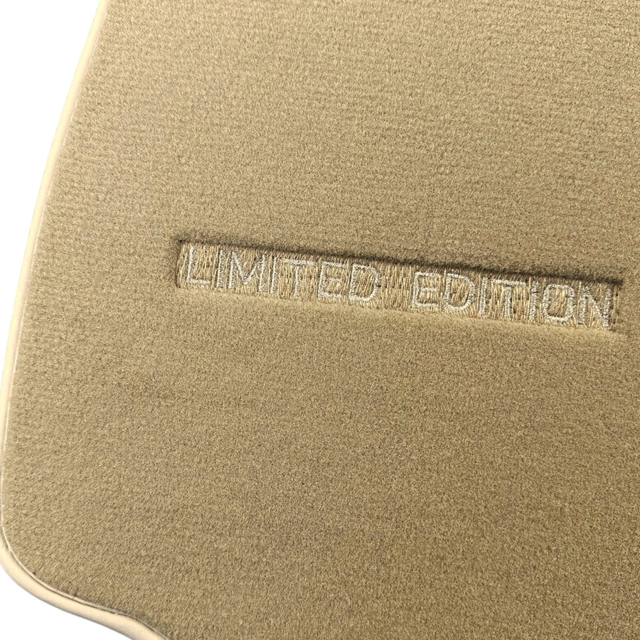 Beige Floor Mats For Mercedes Benz C-Class S205 Wagon Facelift (2018-2021) | Limited Edition - AutoWin