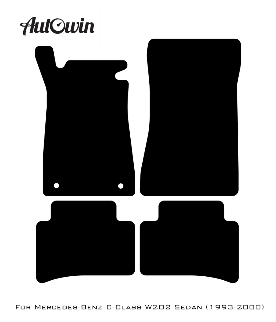 Beige Floor Mats For Mercedes Benz C-Class W202 Sedan (1993-2000) | Limited Edition - AutoWin