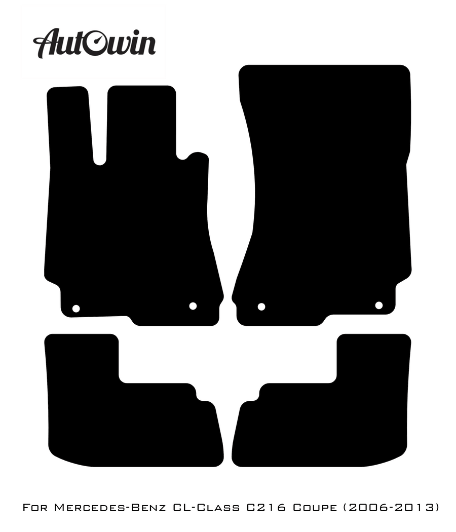Beige Floor Mats For Mercedes Benz CL-Class C216 Coupe (2006-2013) | Limited Edition - AutoWin