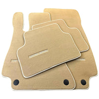 Beige Floor Mats For Mercedes Benz CLA-Class C117 Coupe (2013-2019) | Limited Edition - AutoWin