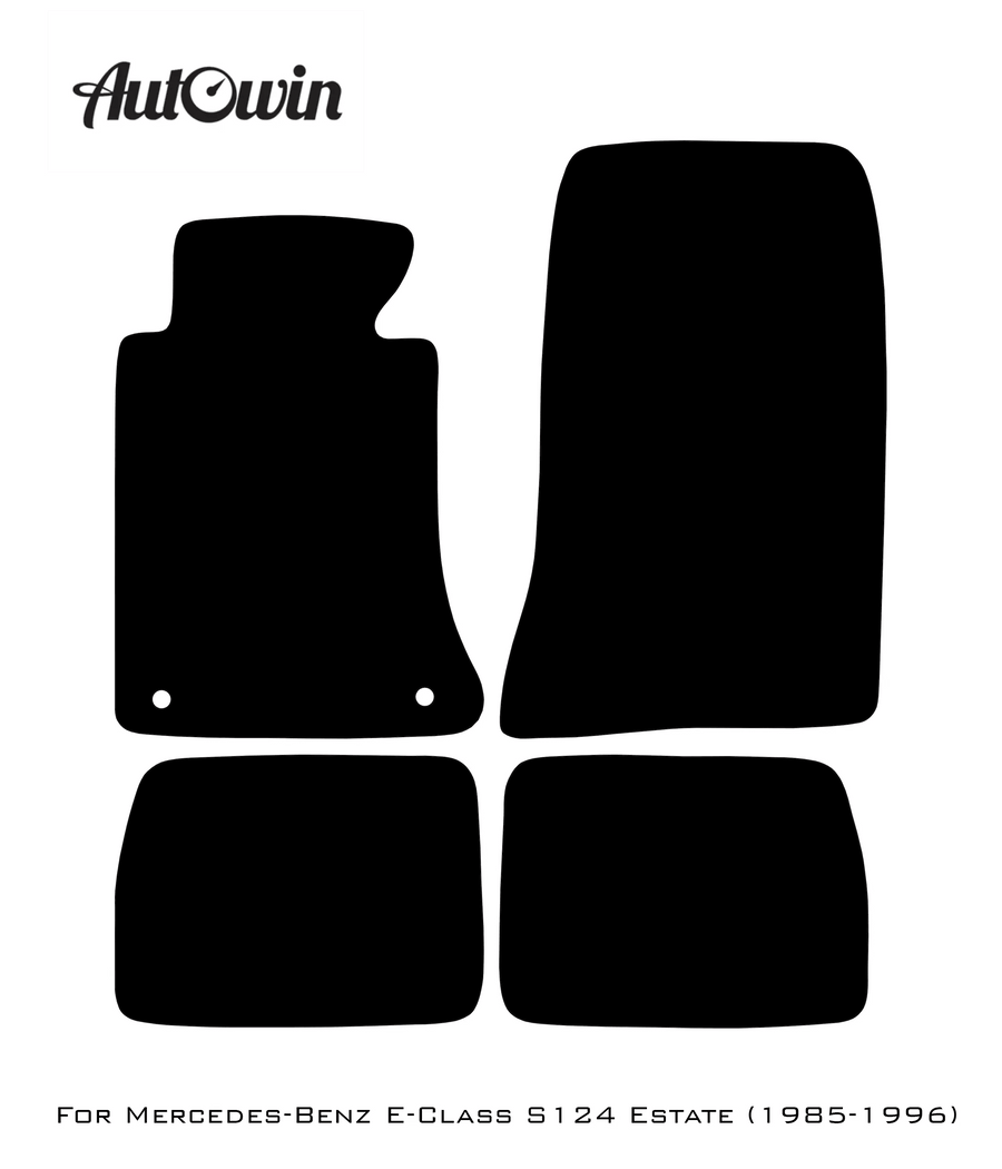 Beige Floor Mats For Mercedes Benz E-Class S124 Estate (1985-1996) | Limited Edition - AutoWin