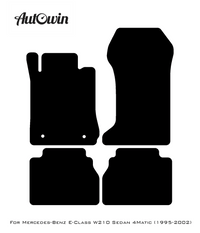 Beige Floor Mats For Mercedes Benz E-Class W210 Sedan 4Matic (1995-2002) | Limited Edition - AutoWin