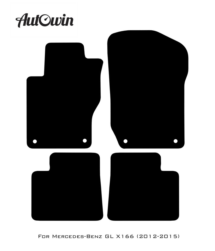 Beige Floor Mats For Mercedes Benz GL-Class X166 (2012-2015) | Limited Edition - AutoWin