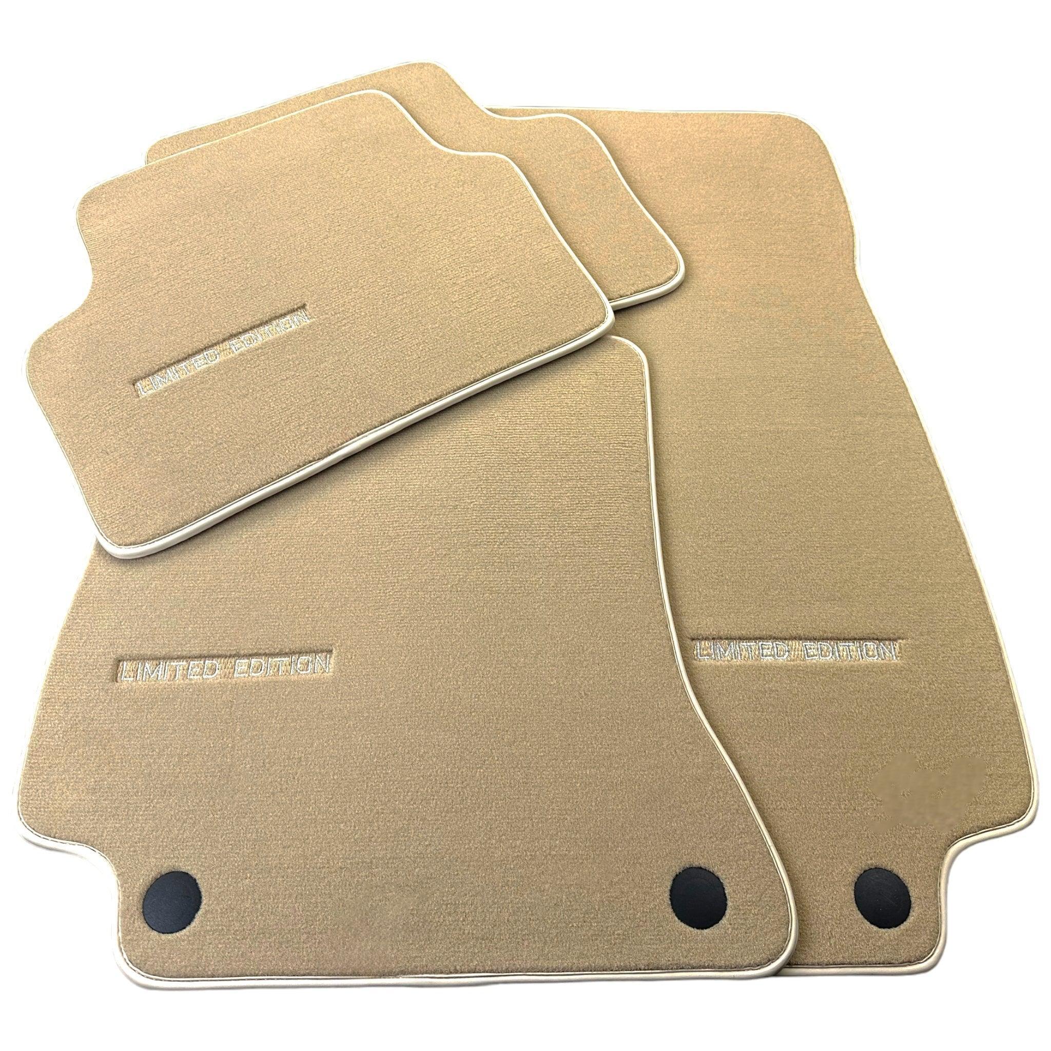 Beige Floor Mats For Mercedes Benz GLC-Class C253 Coupe (2020-2023) Hybrid | Limited Edition - AutoWin