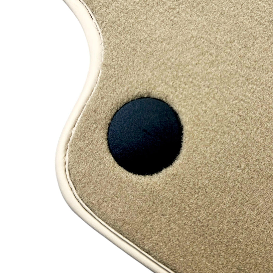 Beige Floor Mats For Mercedes Benz GLE-Class C292 Coupe (2015-2020) | Limited Edition - AutoWin