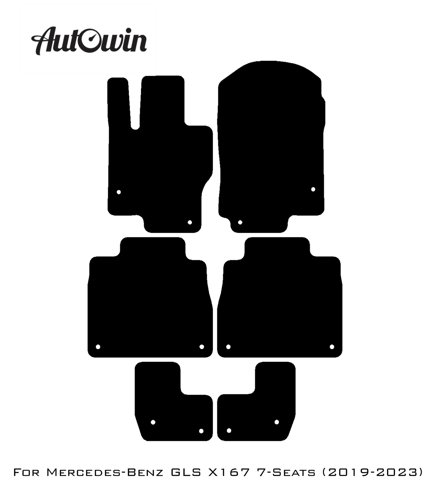 Beige Floor Mats For Mercedes Benz GLS-Class X167 (2019-2023) | Limited Edition - AutoWin