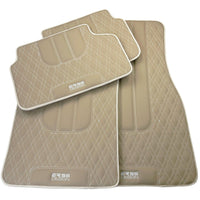 Beige Leather Floor Floor Mats For BMW 3 Series F36 Gran Coupe | - AutoWin