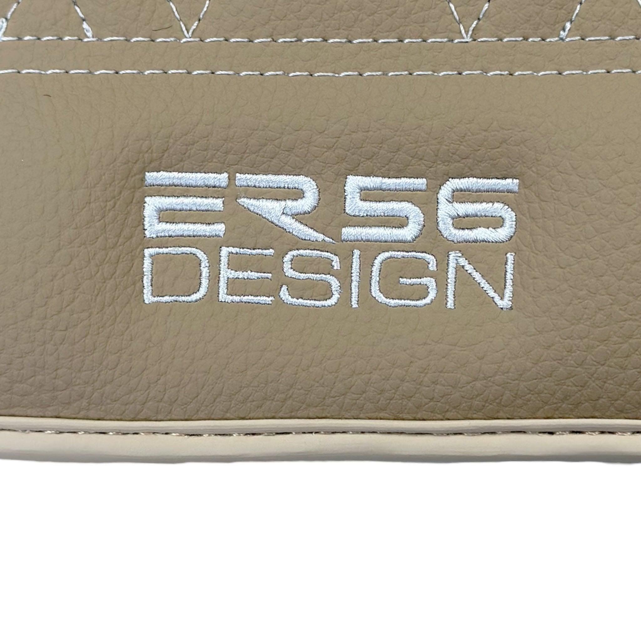 Beige Leather Floor Mats For BMW M6 E63 Coupe - AutoWin