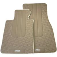 Beige Leather Floor Mats For BMW X6M F96 SUV - AutoWin