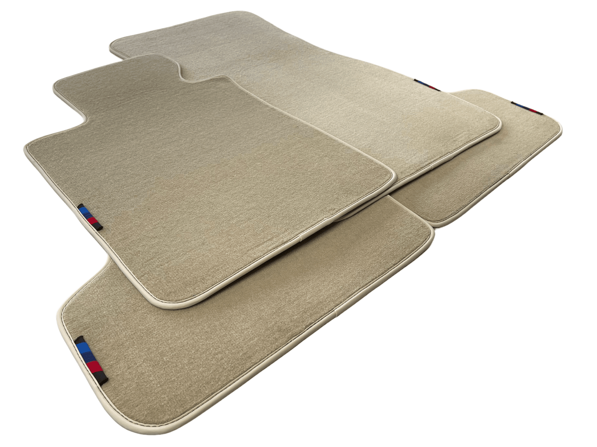 Beige Mats For BMW 5 Series G30 With M Package - AutoWin