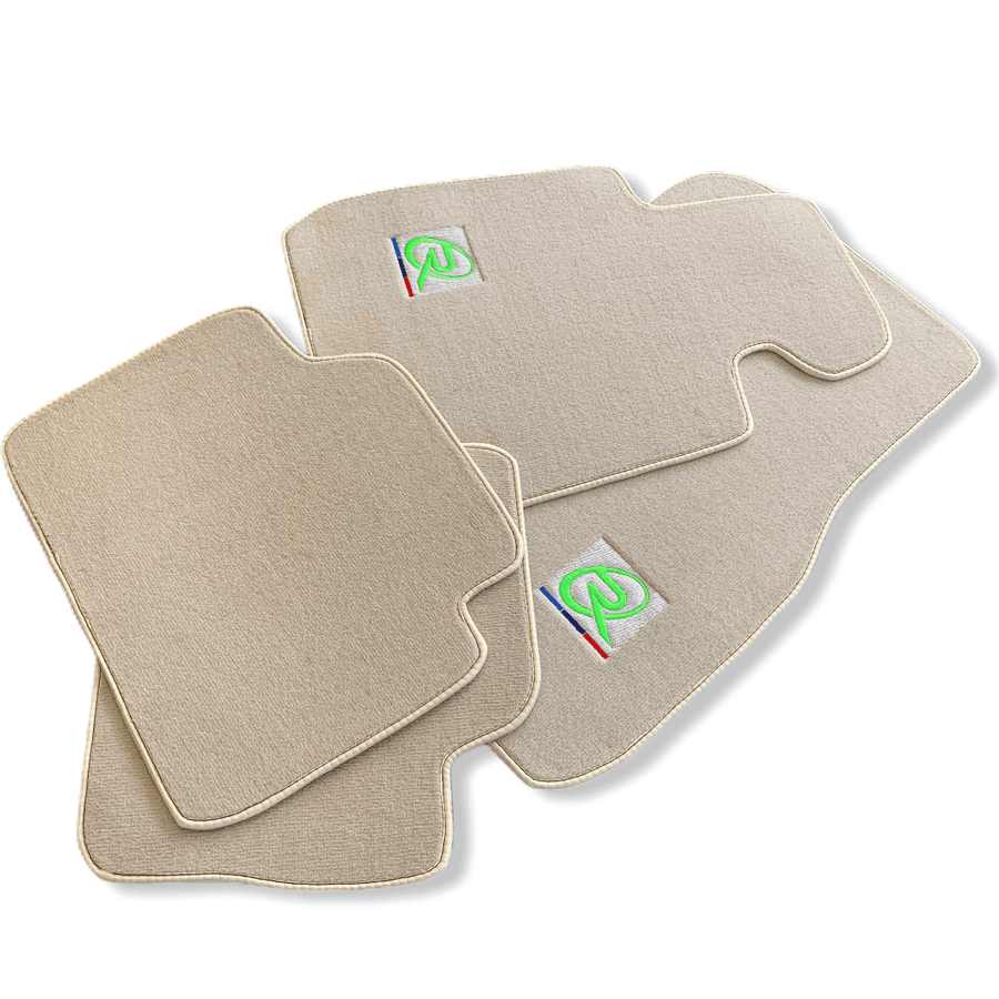 Beige Mats For BMW M5 E34 Tailored Set Perfect Fit - AutoWin
